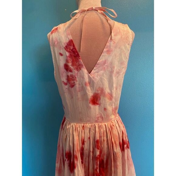 NWT S/W/F SWF Cotton Summer Dress Prom Wedding Special Occasion Pink RTL $409 - Picture 6 of 9